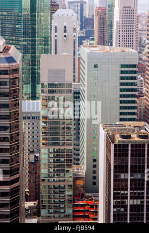 États-Unis, New York, Manhattan, immeubles commerciaux et résidentiels dans le centre-ville de Manhattan Banque D'Images