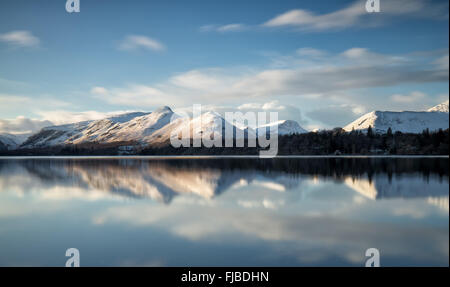 La baie d'isthme Derwent Water Lake District, Keswick Banque D'Images