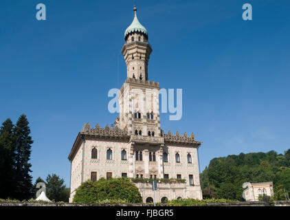 Hotel Villa Crespi, lac d'Orta, Piémont, Italie Banque D'Images