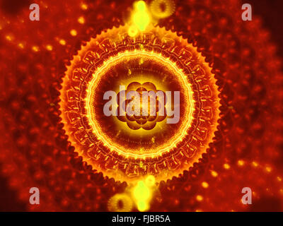 Virus dangereux, générée par ordinateur 3d abstract background Banque D'Images