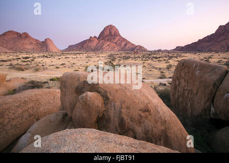 Spitzkoppe, la Namibie. Banque D'Images