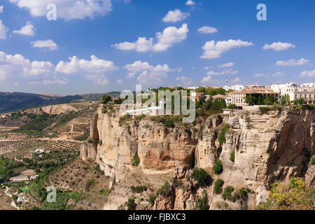 Asa de la Caldera, gorges du Tage, Ronda, province de Malaga, Andalousie, Espagne Banque D'Images