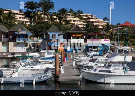 Bateaux dans le port de plaisance de Saint-Gilles les Bains, la Réunion Banque D'Images