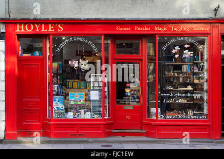 Hoyles jeux boutique avant. Oxford, Angleterre Banque D'Images