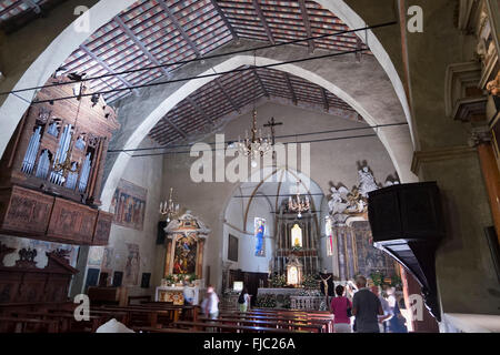 Chiesa di Santa Maria Maggiore, Vieille Ville, Sirmione, Lac de Garde, Lombardie, Italie Banque D'Images