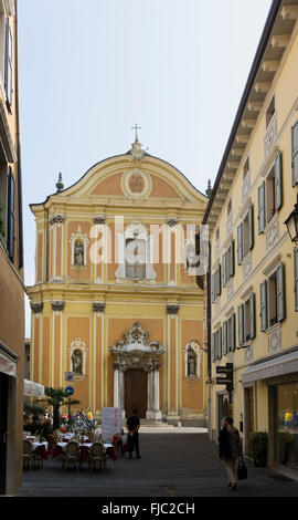 Chiesa di S. Maria Assunta, vieille ville, Riva del Garda, Lac de Garde, le Trentin, Italie Banque D'Images