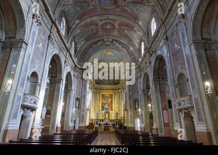 Chiesa di S. Maria Assunta, vieille ville, Riva del Garda, Lac de Garde, le Trentin, Italie Banque D'Images