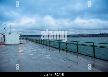 Car-ferry à Seattle, Washington. Banque D'Images