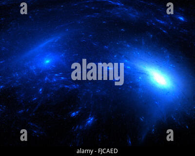 Les grappes dans l'espace profond, générée par ordinateur abstract background Banque D'Images