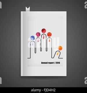 Rapport annuel 2016,couverture. Résumé vecteur moderne,brochure ou dépliant rapport modèle de conception.Pour les entreprises de couverture de livre Rapport annuel Illustration de Vecteur