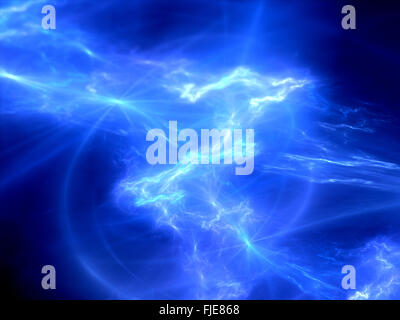 Plasma dans l'espace vibrant rougeoyant, générée par ordinateur abstract background Banque D'Images