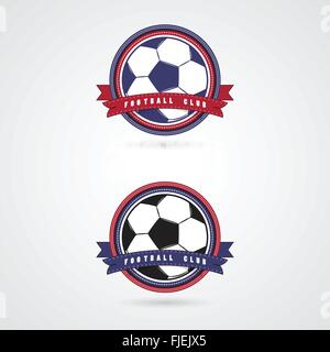 Football Football logo badge design templates.Sport.L'identité de l'équipe de soccer de la Collection T-shirt à thème graphiques. Illustration de Vecteur