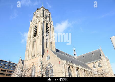 Sint-Laurenskerk ou Laurenskerk (église Saint-Laurent) une église gothique médiévale dans le centre-ville de Rotterdam, Pays-Bas Banque D'Images