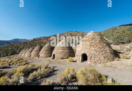 Les fours à briques, des fours de carbonisation, la vallée de la mort, Death Valley National Park, California, USA Banque D'Images
