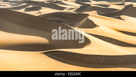 Télévision Mesquite Sand Dunes, dunes de sable, la vallée de la mort, Death Valley National Park, California, USA Banque D'Images