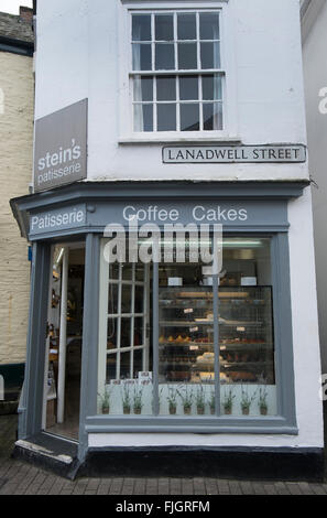 Rick Stein's patisserie à Padstow, Cornwall, UK. Banque D'Images