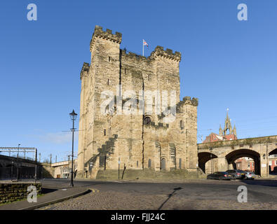 Le Donjon à Newcastle upon Tyne Banque D'Images