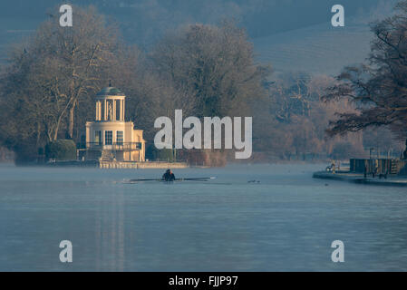 L'île de Temple Henley on Thames Banque D'Images