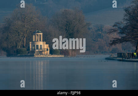L'île de Temple Henley on Thames Oxfordshire Banque D'Images