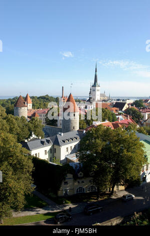Géographie / billet, l'Estonie, Tallinn, vue sur la ville, Additional-Rights Clearance-Info-Not-Available- Banque D'Images