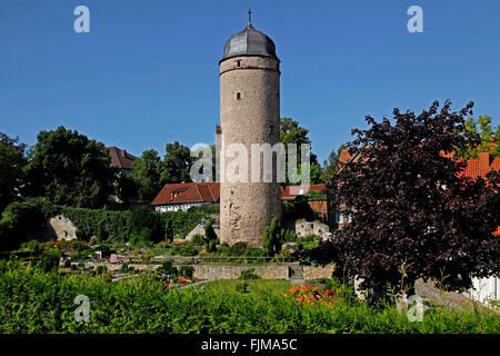 Géographie / voyage, Allemagne, Rhénanie du Nord-Westphalie, Warburg, bâtiments, Sackturm, construite vers 1443, vue extérieure, Additional-Rights Clearance-Info-Not-Available- Banque D'Images