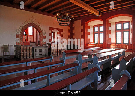 Géographie / voyage, Allemagne, Hesse, paysages, Ronneburg Château, vue de l'intérieur, chapelle du château, Additional-Rights Clearance-Info-Not-Available- Banque D'Images