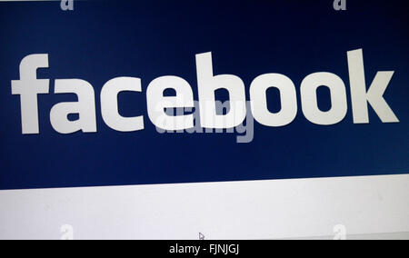 Markenname : 'Facebook', Berlin. Banque D'Images