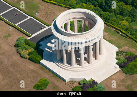 Meuse (55), Butte de Montsec, monument aux soldats américains de la première guerre mondiale (vue aerienne) // France, Meuse ( Banque D'Images