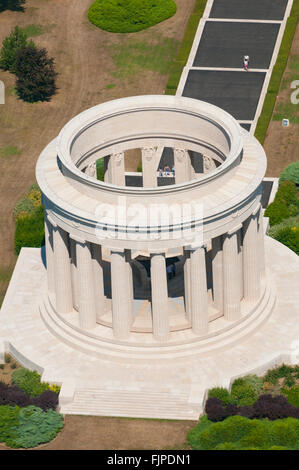 Meuse (55), Butte de Montsec, monument aux soldats américains de la première guerre mondiale (vue aerienne) // France, Meuse ( Banque D'Images