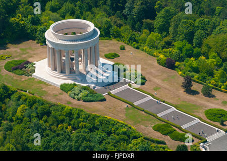 Meuse (55), Butte de Montsec, monument aux soldats américains de la première guerre mondiale (vue aerienne) // France, Meuse ( Banque D'Images