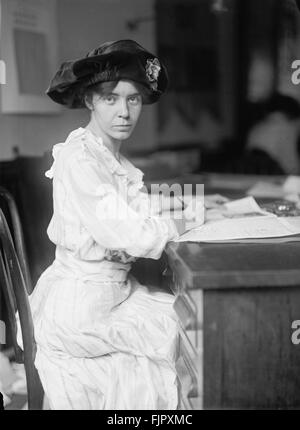 Alice Paul, suffragette Américaine, Féministe et militante des droits de la femme, Portrait, vers 1915 Banque D'Images