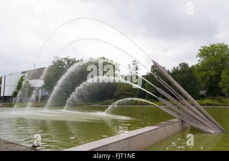 Fontaine de Grugapark Essen, Allemagne Banque D'Images