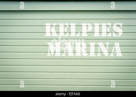Kelpies Marina à Falkirk Banque D'Images