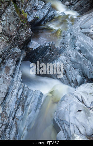 Les chutes de Bruar près de Blair Atholl, Perthshire, en Écosse. Banque D'Images