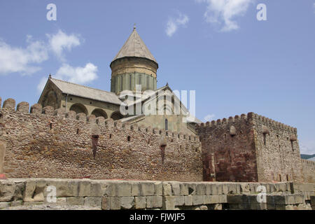 La cathédrale de Svetitskhoveli à Mtskheta (Géorgie) Banque D'Images