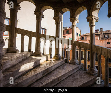 Scala Contarini del Bovolo en colimaçon à Venise, Italie, Banque D'Images