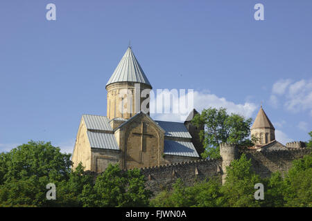 Forteresse Ananuri et Église de l'assomption sur le Réservoir Zhinvali, Géorgie Banque D'Images