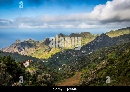 Les montagnes d'Anaga, Taganana, Tenerife Banque D'Images