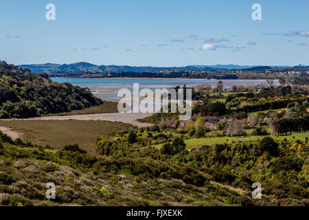 Beach Inlet Nouvelle-zélande Whiteford Rangitoto Banque D'Images