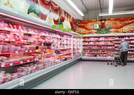 Département de boucherie Supermarché Banque D'Images