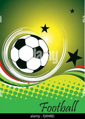 Football poster vertical Illustration de Vecteur