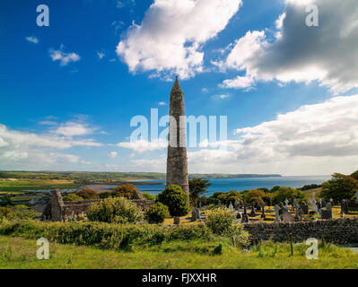 Ardmore Round Tower Waterford Irlande Banque D'Images