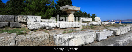 L'Asklepeion un temple de guérison, sacré pour le dieu Asclépios, dieu grec de la médecine, l'île de Kos, Dodecanese Banque D'Images