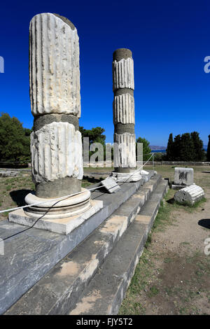 L'Asklepeion un temple de guérison, sacré pour le dieu Asclépios, dieu grec de la médecine, l'île de Kos, Dodecanese Banque D'Images