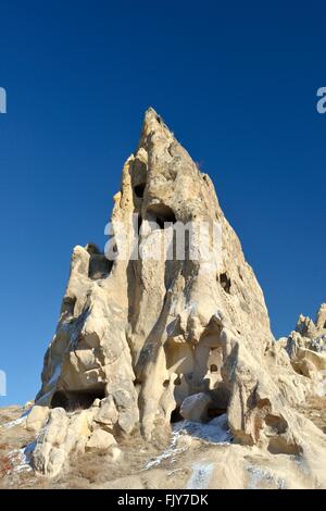 Tuf volcanique érodée début Christian antiq troglodyte troglodyte à Goreme Open Air Museum, parc national de la Cappadoce Turquie Banque D'Images