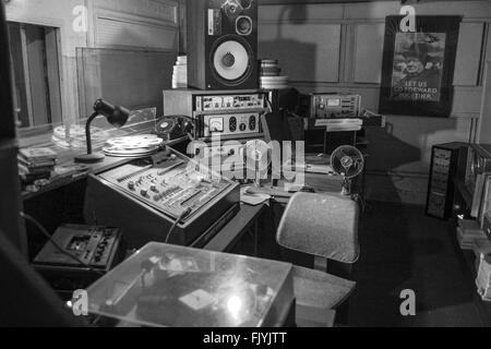 Vintage studio de radio underground Nuclear Bunker secret Scotlands offrent dans Troywood en Ecosse Banque D'Images