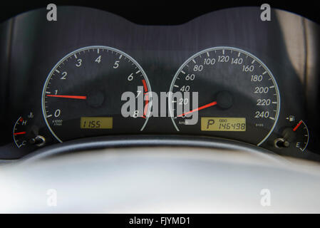 Tableau de bord de voiture Banque D'Images