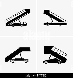 Les passerelles pour les avions, ombre photos Illustration de Vecteur