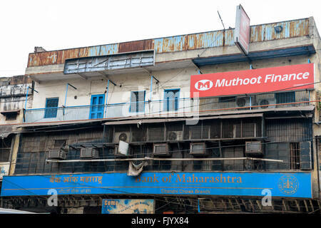 Maisons et boutiques, Old Delhi, Inde, Asie Banque D'Images