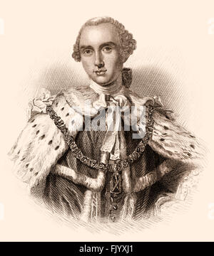 John Stuart, 3 comte de Bute, Lord Mount Stuart, 1713-1792, un noble écossais Banque D'Images